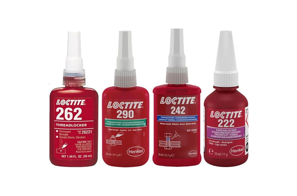 loctite bottles with colour coding 