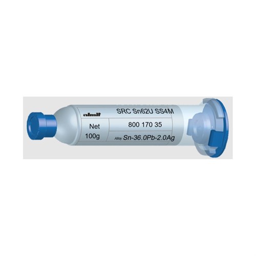 Almit paste Leaded SN62U SS4M 30cc GE (F) - 100G Syringe