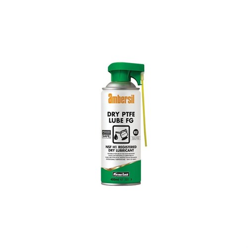 Ambersil Dry PTFE Lube FG NSF H1 Reg. Dry Film Lubricant - 400ML Aerosol