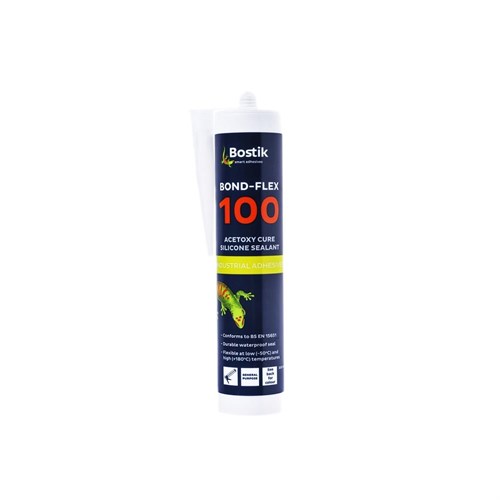 Bostik Bond-Flex 100 Clear HMA Silicone Sealant 300ml Cart