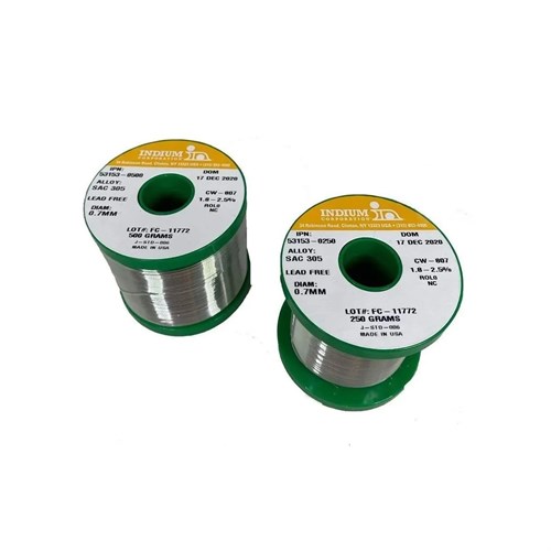 Indium Solder Wire CW807 (1.8-2.5%) SAC305 0.8mm  - 500G Reel