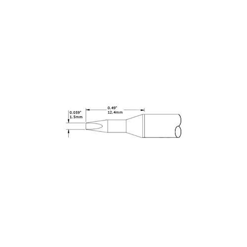 Metcal CVC-6CH0015A cartridge chisel access 1.4mm