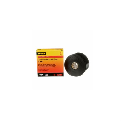 3M Scotch Linerless Rubber Splicing Tape 130C, 25 mm x 9.1 m